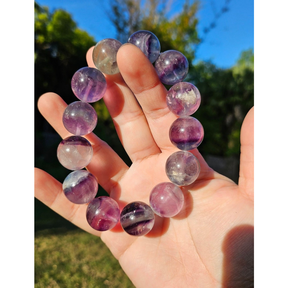 fluorite bracelet 18mm